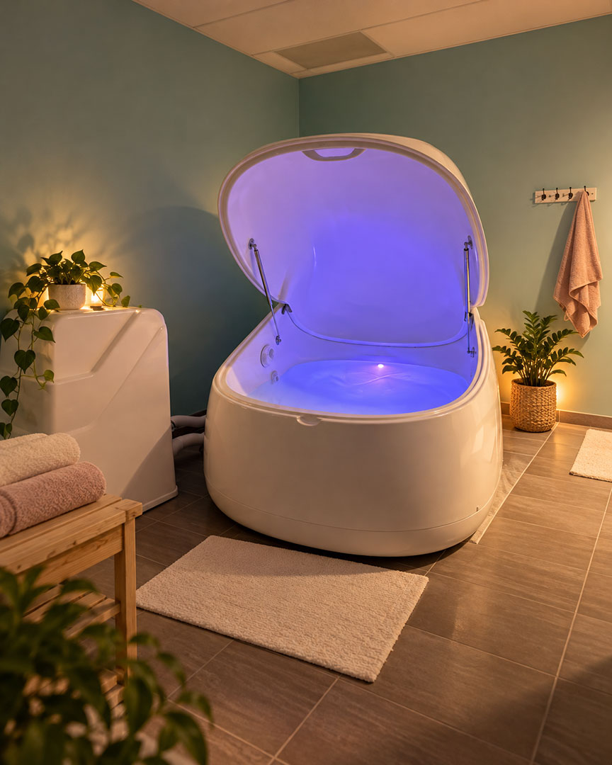 Warmly-Lit-Float-Pod-Retreat